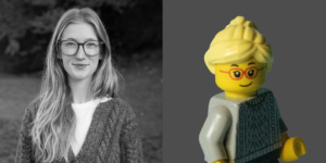 Anna Geffen and LEGO headshot