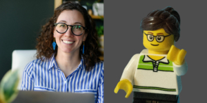 Deann Headshot and Lego